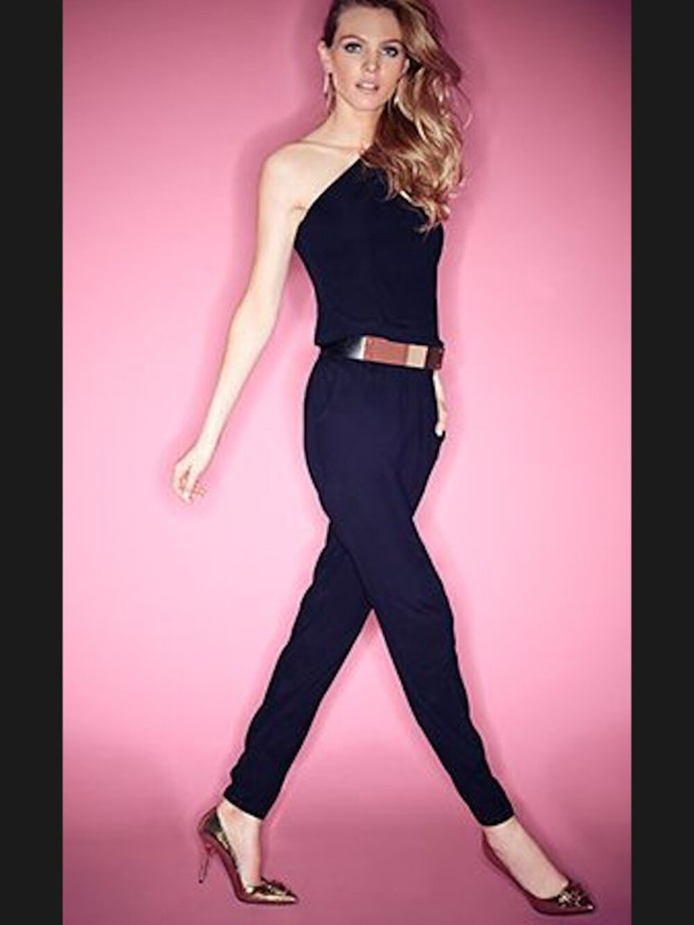 Ramy Brook Size XXS BLACK Lulu One-Shoulder Jumpsuit Msrp $465